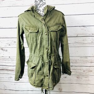 Aritzia Talula Trooper Long Jacket Coat Khaki Green XS